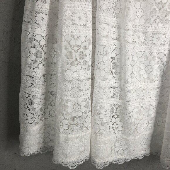 Vintage White Lace Skirt Set Womens Medium Fiary Feminine Victorian Western - Picture 16 of 16